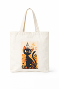 DTF Tote – Black Cat Sketch