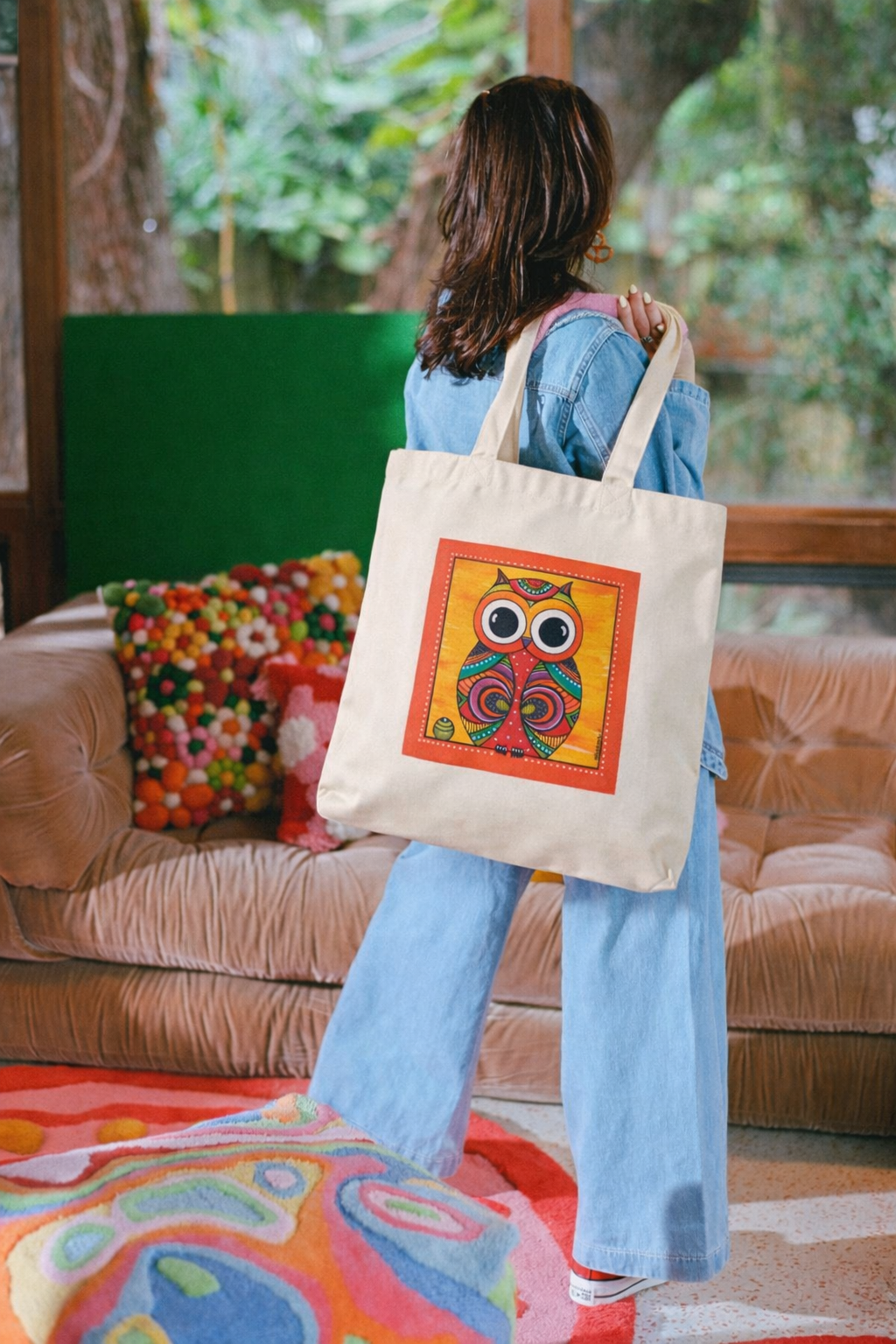 DTF Tote - Owl Print