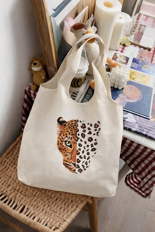 DTF Tote - Leopard Print