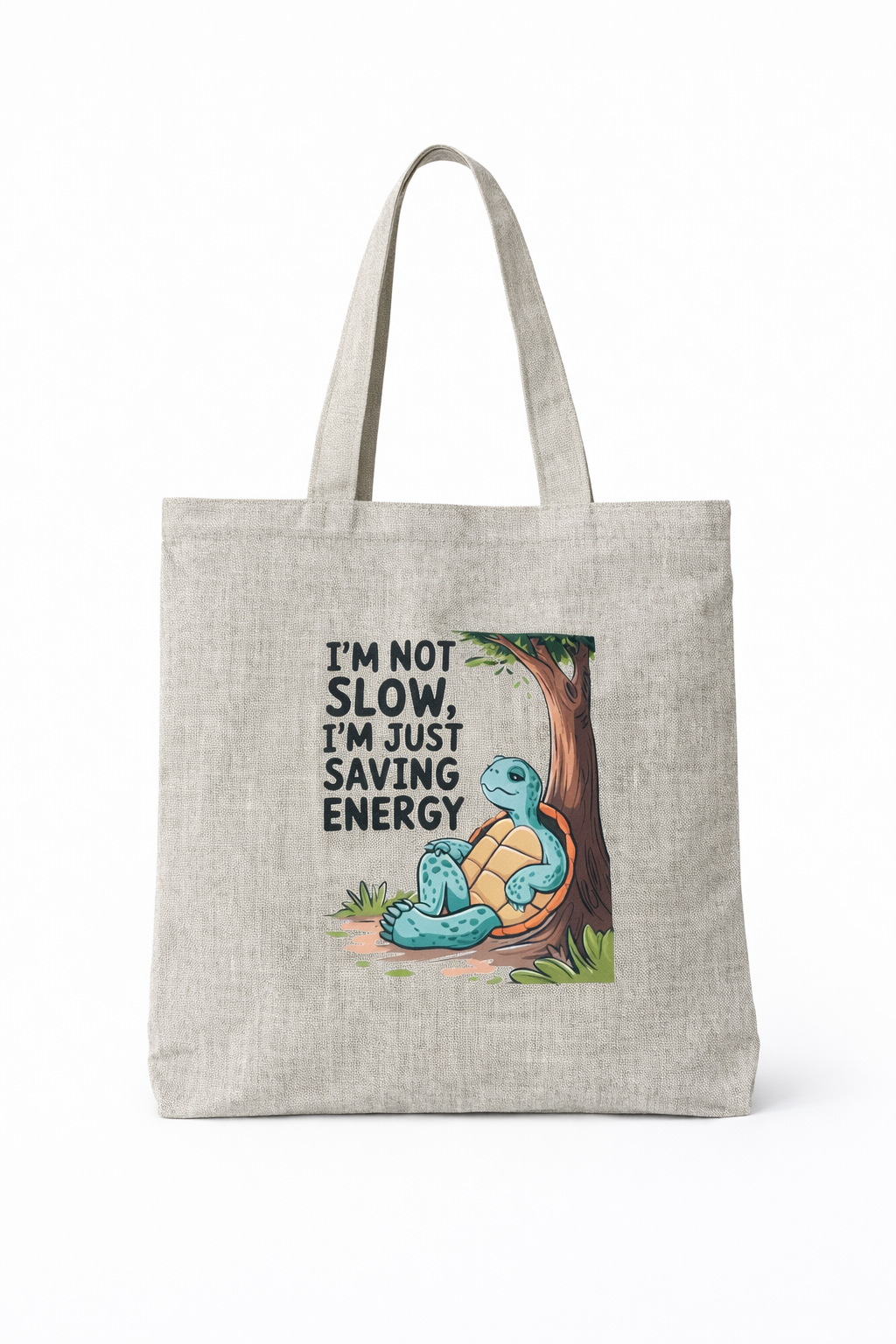 DTF Tote - Minimalistic Turtle Print